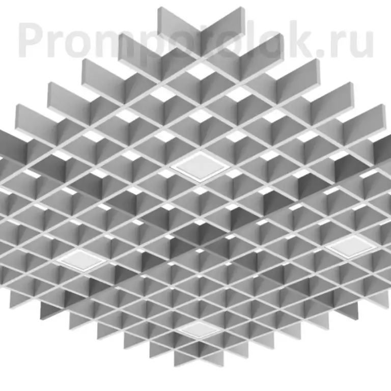 Светильник для Грильято светодиодный 100х100
